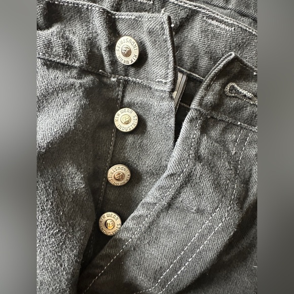 Kikwear Vintage Wide Leg Rave Pants Black 90s/Y2K Size 30 - Picture 10 of 10